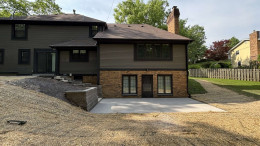 Walk out basement paver patio