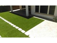 artificial grass and paver installs