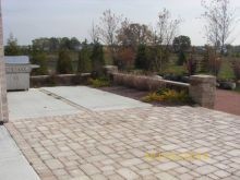 Back patio installation at private Residence
