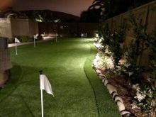 putting green in the backyard