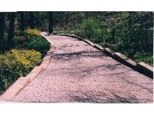 Brick drive and walls